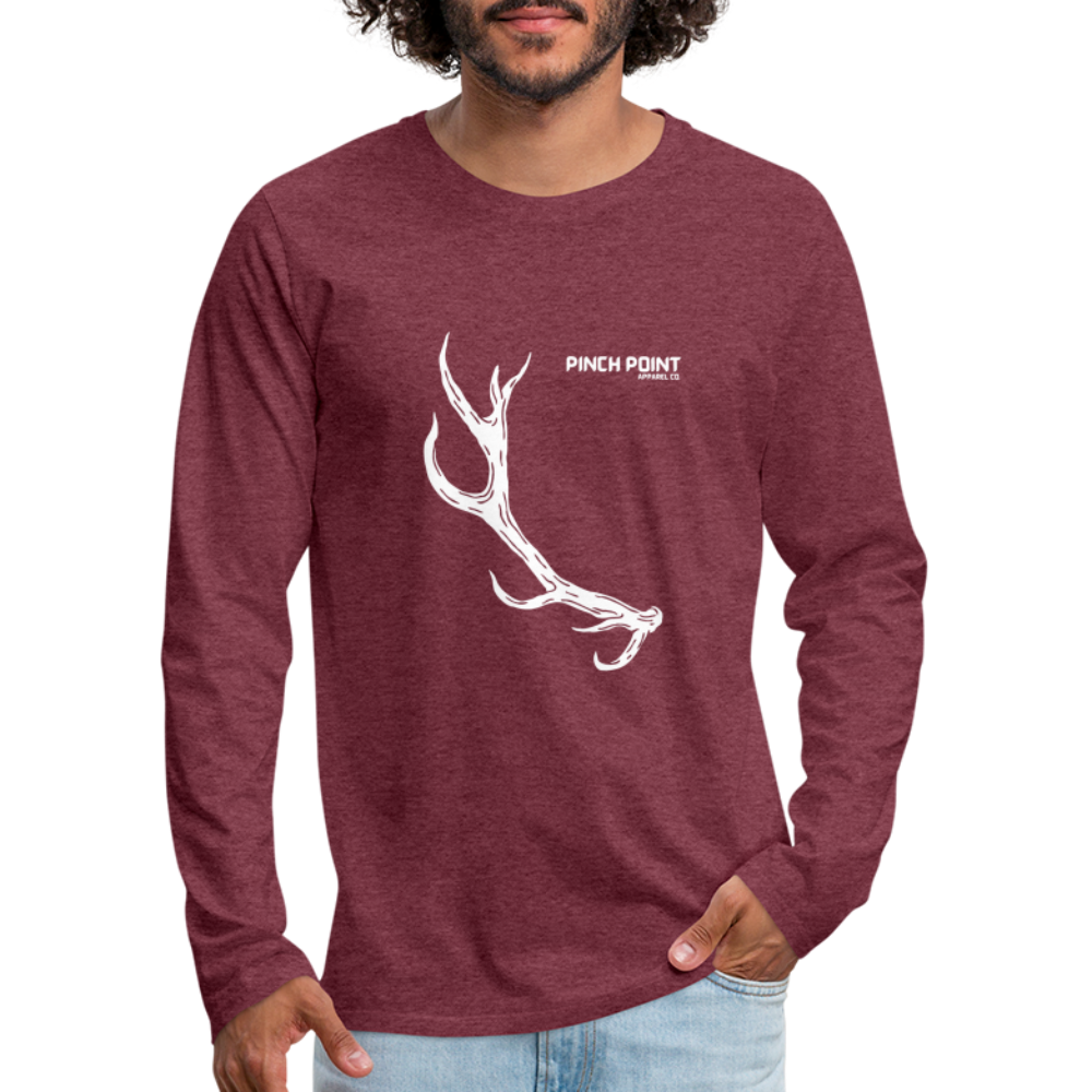 Men's Premium Long Sleeve - heather burgundy