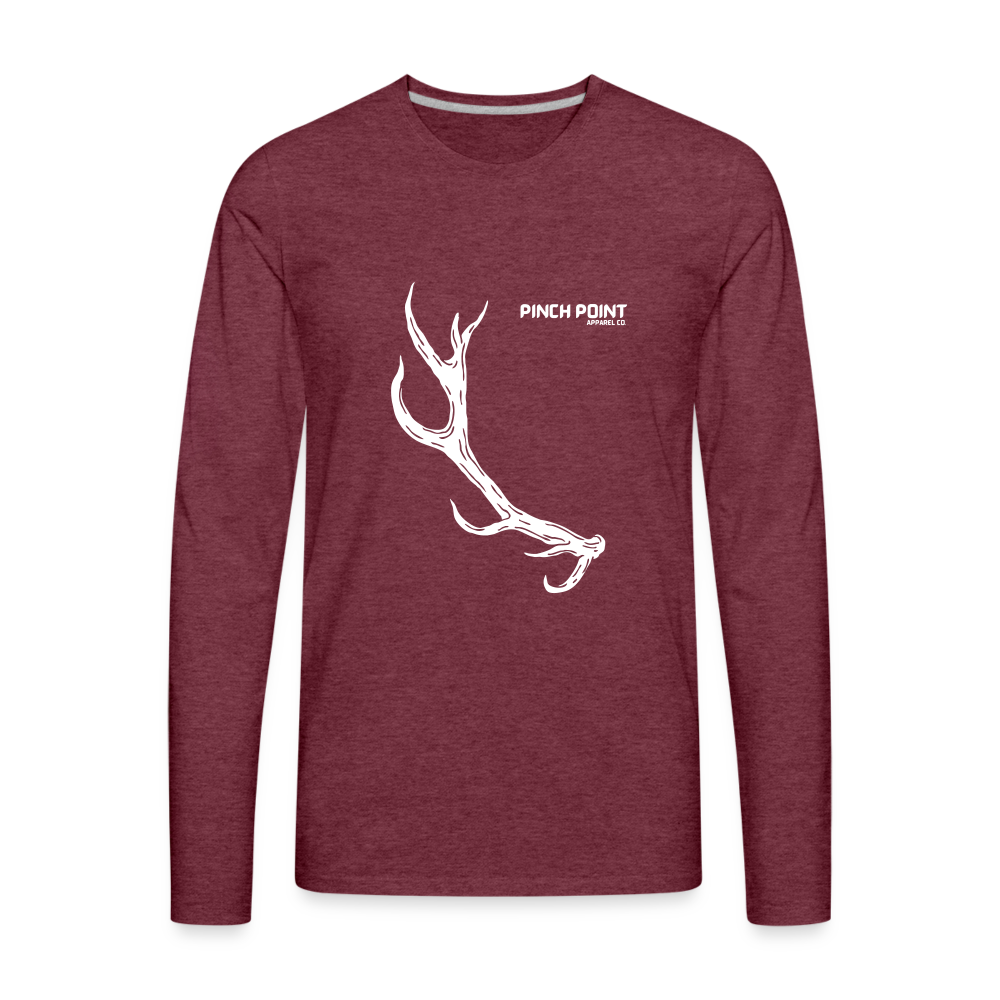 Men's Premium Long Sleeve - heather burgundy