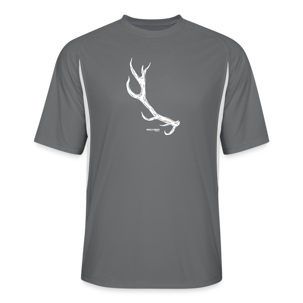 Men’s Cooling Performance Color Blocked Jersey - dark gray/white