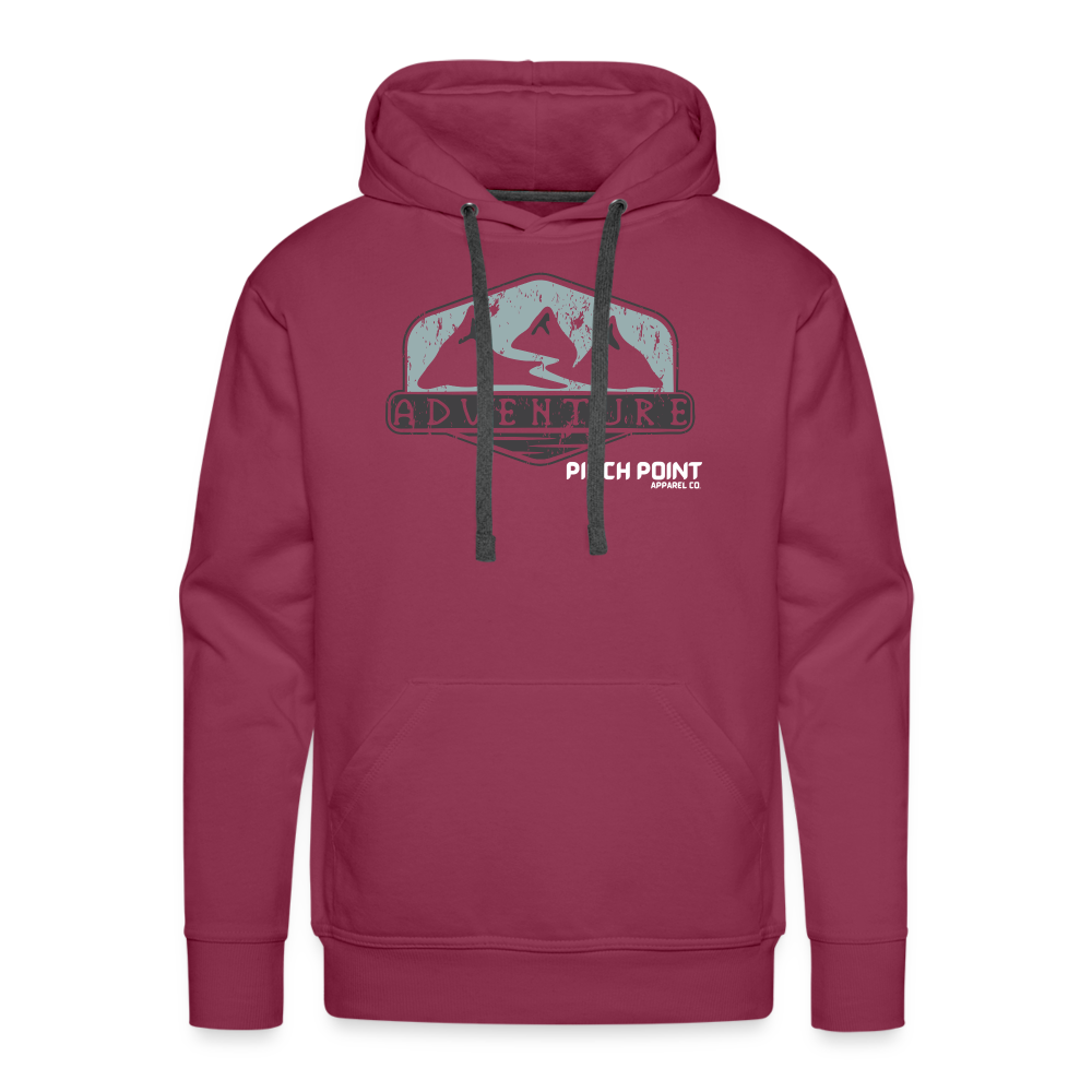 Men’s Premium adventure hoodie - burgundy