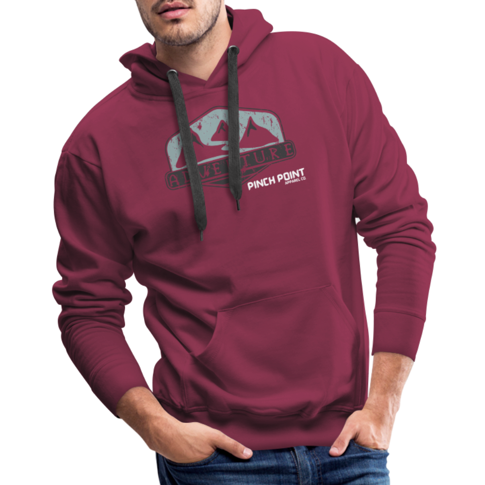 Men’s Premium adventure hoodie - burgundy