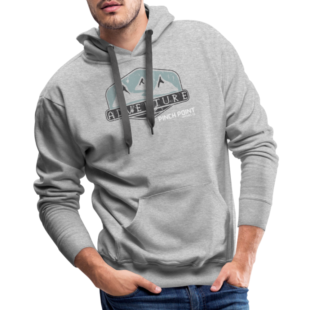 Men’s Premium adventure hoodie - heather grey