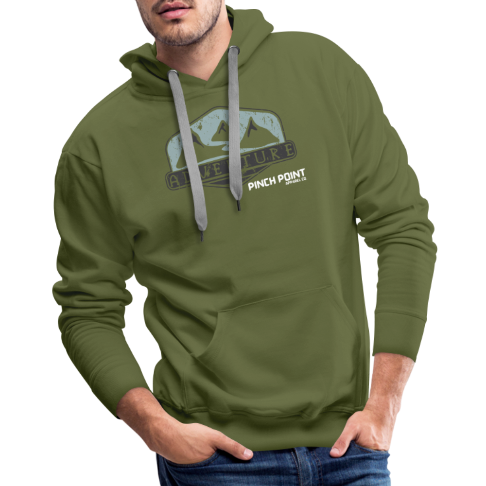 Men’s Premium adventure hoodie - olive green