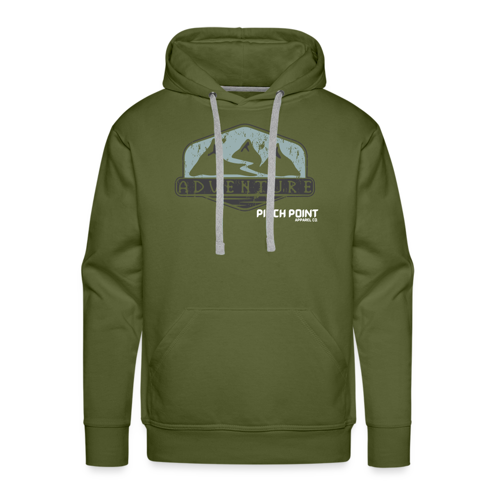 Men’s Premium adventure hoodie - olive green